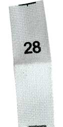 Woven Size Labels