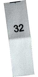 Woven Size Labels