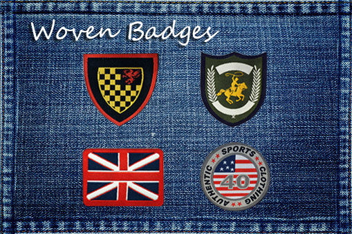 woven badges, woven patches, iron on patches, iron on badges, woven emblems, woven applique, fusing fabric patches, iron on woven patches for fabric textiles clothing garment dress jeans tshirts etc