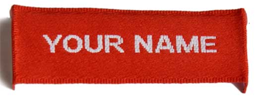 Sew On Woven Name Labels