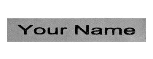 Grey Iron On Name Labels